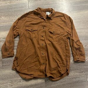 Brown Princess Polly Button Up